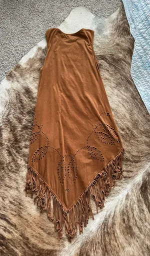 Xhilaration fringe vest thumbnail 3