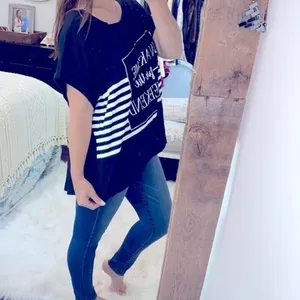CATO black T-shirt Wake me for the weekend size 26/28W thumbnail 2