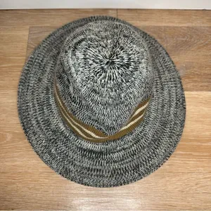 Volcom Downtown Heathered Gray Black Fedora, Size M/L thumbnail 6
