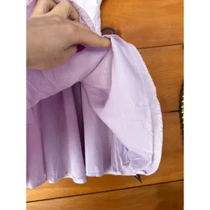 NWT Lulus Sweeten Me Up Lilac Flutter Sleeve Mini Dress With Pockets Weekend M thumbnail 6