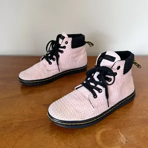Dr Martens • Maelly WC ankle boot pink waffle texture canvas sneaker flat sole thumbnail 10