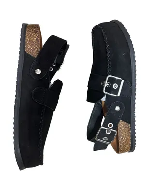 COCONUTS BY MATISSE Tyler Faux Suede Mules 8 Black $95 Retail NEW thumbnail 8