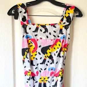 Nooworks Dancing‎ Ladies Overalls Cotton Print XS EUC thumbnail 4
