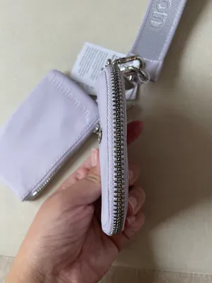 Lululemon Dual Pouch Wristlet *Metallic Wordmark - Faint Lavender thumbnail 7