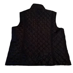 Women's REVERSIBLE zip up vest with pockets size M Black Size M thumbnail 5