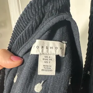 Topshop Polkadot Corduroy Overall Dress thumbnail 5