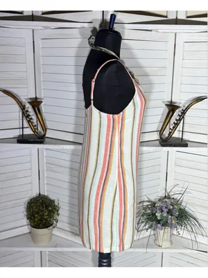 Vintage Y2K RipCurl babydoll mini dress striped festival boho coastal cowgirl S thumbnail 3