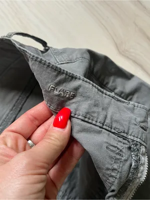 Gray American Eagle Flared pants size 6L thumbnail 6
