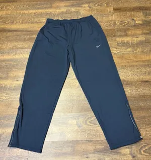 Nike Dri-FIT Running Joggers SweatPants Womens XXL 2XL Blue Zip Ankle 339669-475 thumbnail 1