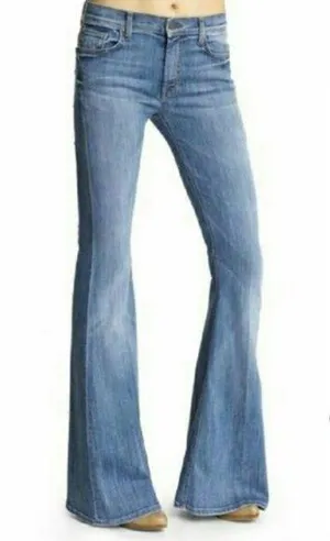 Seven7 Boho Flare Bell Botttom Flare Jeans 28 thumbnail 1