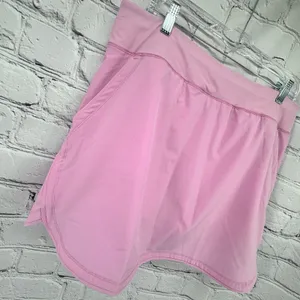 LANDS END Swim Skort Women's 14 Blossom Pink Skirt w/ Attached Shorts Pockets thumbnail 5