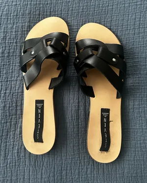 Black Steve Madden Sandals Leather thumbnail 1