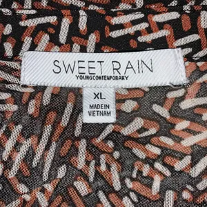 Sweet Rain mesh button front women's top size XL 90's style thumbnail 7