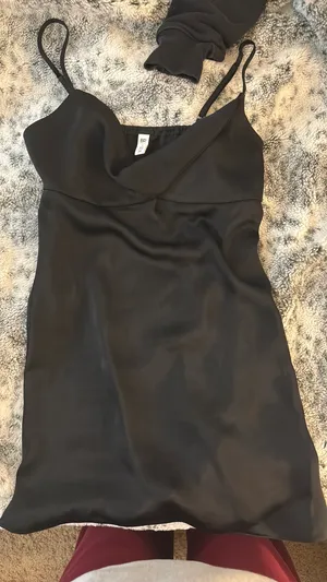 Nordstrom Twist Front Satin Minidress thumbnail 1