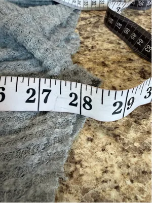 Women's Out From Under Grey Long Sleeve Tie Front Waffle Knit Top Size XL thumbnail 6