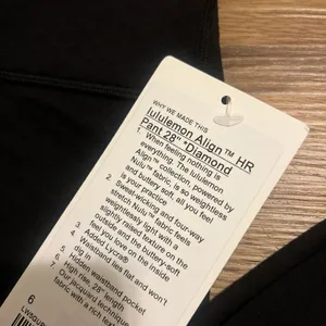 Lululemon Align HR 28” Diamond Black Size 6 thumbnail 5