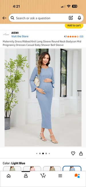 Maternity dress Blue thumbnail 4