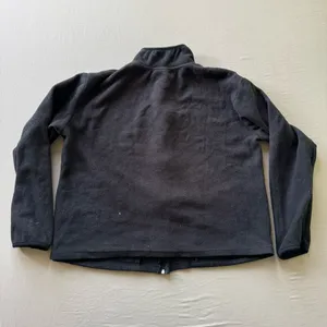 Vintage Fleece Zip Up Jacket Black Size L thumbnail 7