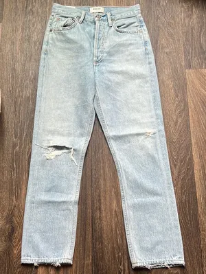AGOLDE Riley Crop JEANS thumbnail 1