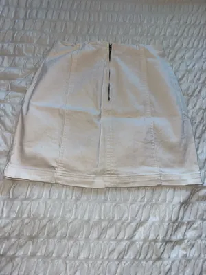 Honey Belle White Panel-Seamed Mini Skirt thumbnail 2