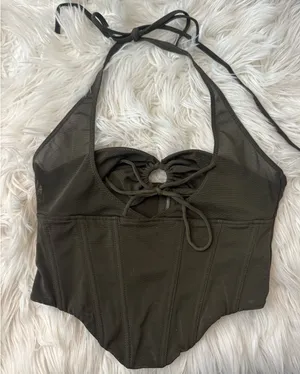 White Fox Boutique Top Green thumbnail 1