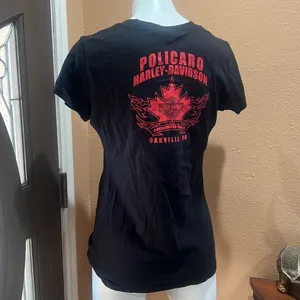 Harley Davidson black woman’s t-shirt thumbnail 3