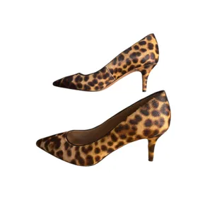 Nine West Leopard Print‎ Calf Hair Stiletto Pumps Women's Size 8.5M thumbnail 6