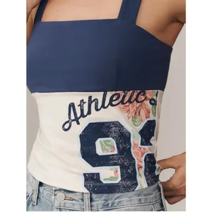 Maeve Anthropologie Reworked Sporty Tank Top Size M thumbnail 3