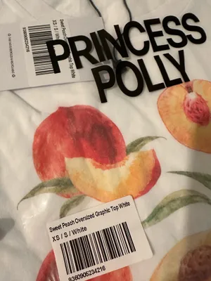 Princess Polly Peach Graphic Tee Shirt thumbnail 4