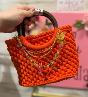 Hand made & crocheted Bag thumbnail 1