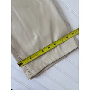 NWOT Zara Khaki High Waisted Straight Leg Pants Neutral Career Casual Womens 6 thumbnail 5
