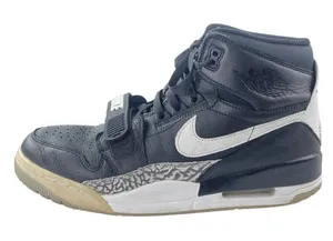 Nike Air Jordan Legacy 312 Oreo Men's Black Leather High Top Sneakers Shoes 12 thumbnail 1
