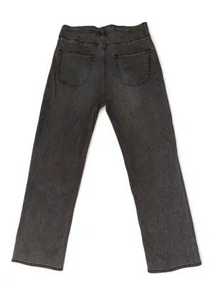 Gap Women's Black/Gray High-waisted Straight-leg Jeans thumbnail 2