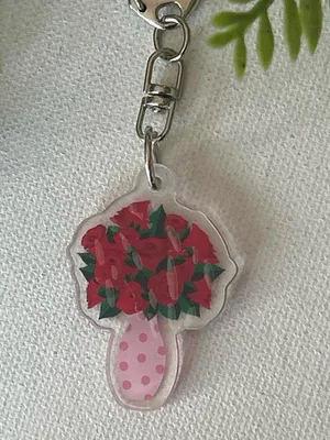 Acrylic Bouquet Keychain thumbnail 3