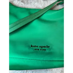 Kate Spade New York Green Nylon Shoulder Bag Small Top Zip Handbag thumbnail 9