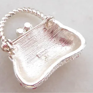 Roman Vintage Mini Handbag Purse Brooch thumbnail 8