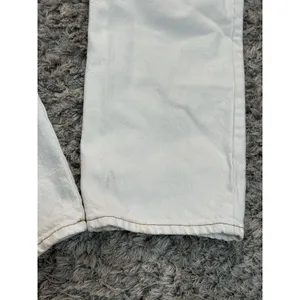 PacSun Women’s Dad Jean Size 23 Distressed Ripped Light Cream Denim High Rise thumbnail 11