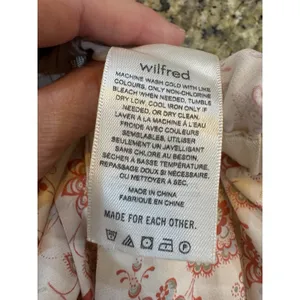 Aritzia Wilfred Toccata Satin Pant Floral Size‎ Medium Drawstring Pull On thumbnail 14