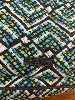 Like new Vera Bradley Geometric Pattern Quilted Backpack size 9x5x12” thumbnail 2