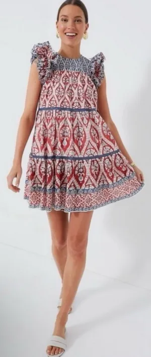 Tuckernuck Ash & Eden Red Olga Mini Dress medium thumbnail 1