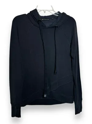 Athleta Pinnacle Criss Cross Hoodie Women's‎ Size XS Black thumbnail 1