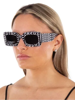 NWT MARC JACOBS Monogram Grey Square Ladies Sunglasses [*Authentic*] — One Size thumbnail 1