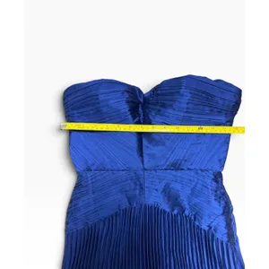 Lulus Royal Blue Strapless Pleated Dress Size M thumbnail 9