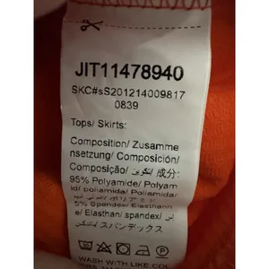 NWT SHEIN Sexy Orange Ribbed Long Sleeve Crop Top Size Small thumbnail 5