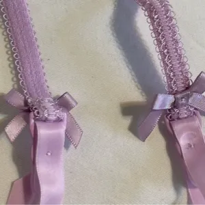 For Love & Lemons Garter Belt Womens Floral Embroidered Lace Purple NWOT Small thumbnail 9