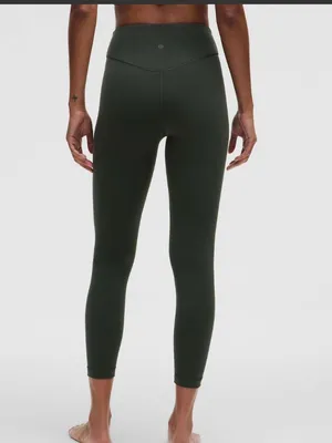 Lululemon Wunder Under SmoothCover High-Rise Tight 25” Blackened Pine Size 6 thumbnail 5