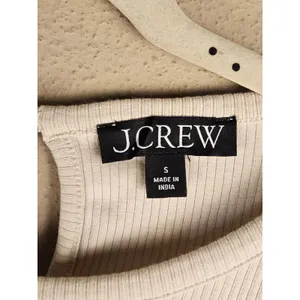 J Crew Womens Vintage Rib Ruffle Trim Eyelet Top Small thumbnail 4