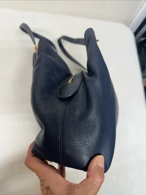 Michael Kors Raven Midnight Pebbled Leather Shoulder Tote Hobo bag thumbnail 7