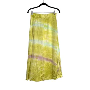 NWT Young Fabulous & Broke Savanna Yellow Satin Midi Skirt XS thumbnail 3