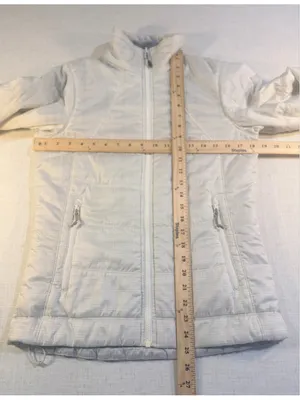 Columbia Women’s Small Omni-Heat Quilted Puffer Jacket White Plaid thumbnail 2